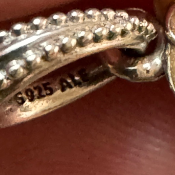 Preowned Pandora Blooming Dahlia Dangle Charm - Picture 3 of 4